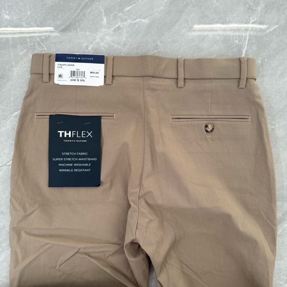 Men’s Tommy Hilfiger THFlex Tate Stretch Khaki Dress Pants Size 30W X 30L - Picture 10 of 16